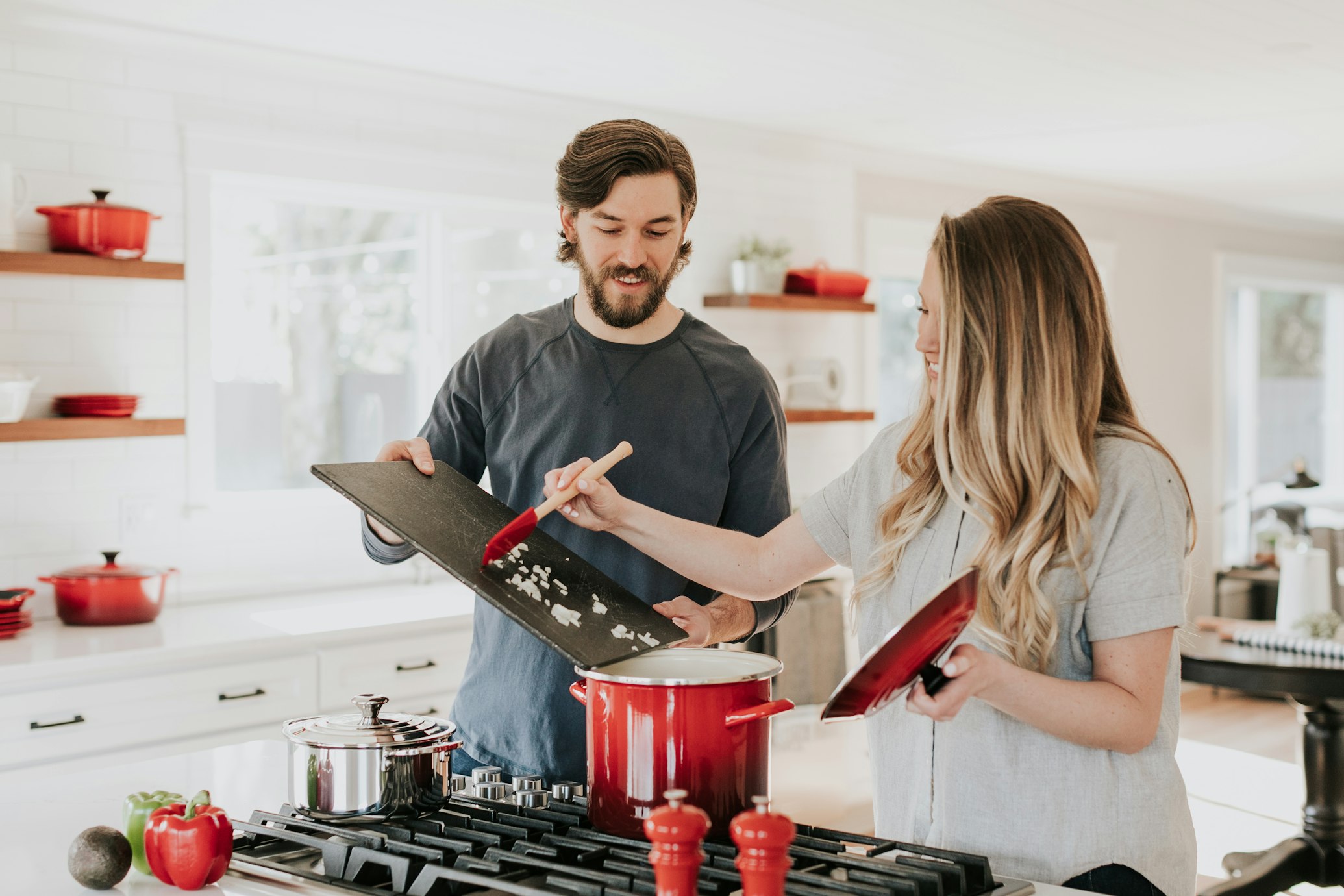 Modern kitchen background